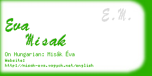 eva misak business card